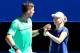 PERTH, AUSTRALIA - DECEMBER 31: Thanasi Kokkinakis and Daria Gavrilova of Australia celebrates a point in their mixed doubles match against Eugenie Bouchard and Vasek Pospisil of Canada on day 2 of the 2018 Hopman Cup at Perth Arena on December 31, 2017 in Perth, Australia. (Photo by Paul Kane/Getty Images)