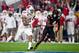 MIAMI GARDENS, FL - DECEMBER 30: Jonathan Taylor #23 of the Wisconsin Badgers carries during the first quarter of the 2017 Capital One Orange Bowl against the Miami Hurricanes at Hard Rock Stadium on December 30, 2017 in Miami Gardens, Florida. (Photo by Rob Foldy/Getty Images)