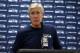 Seattle Seahawks head coach Pete Carroll responds to a reporters question during a news conference after an NFL football game against the Dallas Cowboys on Sunday, Dec. 24, 2017, in Arlington, Texas. (AP Photo/Michael Ainsworth)