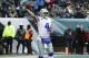 Dallas Cowboys' Dak Prescott in action during the first half of an NFL football game against the Philadelphia Eagles, Sunday, Dec. 31, 2017, in Philadelphia. (AP Photo/Chris Szagola)