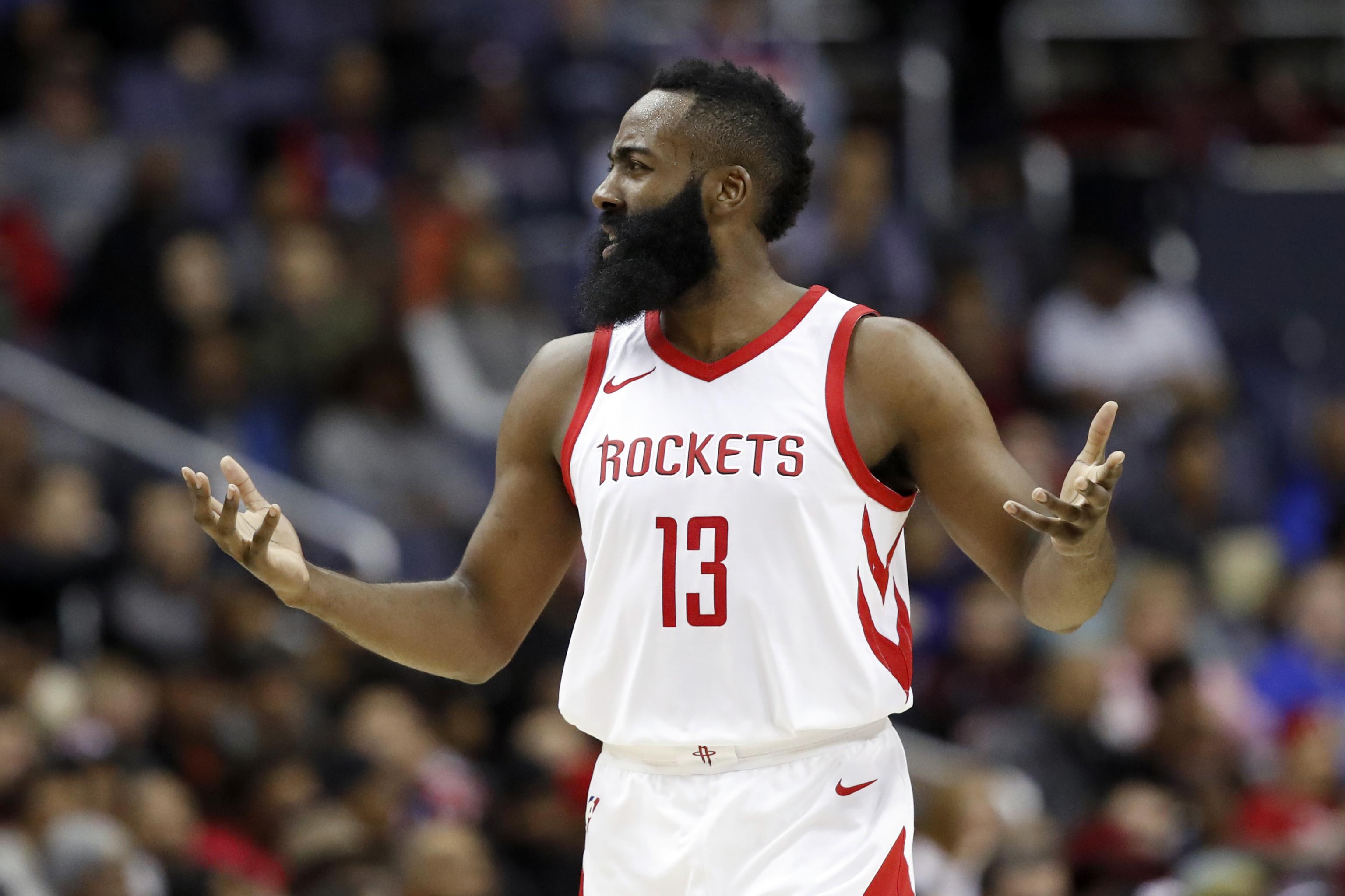 Report: James Harden out against Heat, 'as part of his scheduled left  hamstring management' - Liberty Ballers