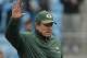 Green Bay Packers defensive coordinator Dom Capers watches his team warm up before an NFL football game against the Carolina Panthers in Charlotte, N.C., Sunday, Dec. 17, 2017. (AP Photo/Bob Leverone)