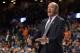 NEW YORK, NY - MARCH 08: Head coach Kevin Stallings of the Pittsburgh Panthers directs his team against the Virginia Cavaliers during the second round of the ACC Basketball Tournament at Barclays Center on March 8, 2017 in the Brooklyn borough of New York City. (Photo by Lance King/Getty Images)