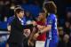 Chelsea's Italian head coach Antonio Conte (L) shakes hands with Chelsea's Brazilian defender David Luiz on the pitch after the English FA Cup quarter final football match between Chelsea and Manchester United at Stamford Bridge in London on March 13, 2017.
Chelsea won the game 1-0. / AFP PHOTO / Glyn KIRK / RESTRICTED TO EDITORIAL USE. No use with unauthorized audio, video, data, fixture lists, club/league logos or 'live' services. Online in-match use limited to 75 images, no video emulation. No use in betting, games or single club/league/player publications. / (Photo credit should read GLYN KIRK/AFP/Getty Images)
