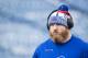 ORCHARD PARK, NY - DECEMBER 17: Kyle Williams #95 of the Buffalo Bills participates in warm ups before the game against the Miami Dolphins at New Era Field on December 17, 2017 in Orchard Park, New York. Buffalo defeats Miami 24-16. (Photo by Brett Carlsen/Getty Images)