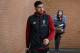 BURNLEY, ENGLAND - JANUARY 01: Emre Can of Liverpool arrives at the stadium prior to the Premier League match between Burnley and Liverpool at Turf Moor on January 1, 2018 in Burnley, England. (Photo by Nigel Roddis/Getty Images)