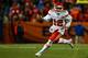 DENVER, CO - DECEMBER 31: Wide receiver Albert Wilson #12 of the Kansas City Chiefs has yards after a catch against the Denver Broncos at Sports Authority Field at Mile High on December 31, 2017 in Denver, Colorado. (Photo by Dustin Bradford/Getty Images)