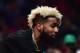 LOS ANGELES, CA - JANUARY 04: Odell Beckham of the New York Giants during the game between the Oklahoma City Thunder and the LA Clippers at Staples Center on January 4, 2018 in Los Angeles, California. (Photo by Harry How/Getty Images)