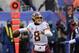 Washington Redskins quarterback Kirk Cousins (8) looks for a receiver during the first half of an NFL football game against the New York Giants Sunday, Dec. 31, 2017, in East Rutherford, N.J. (AP Photo/Bill Kostroun)
