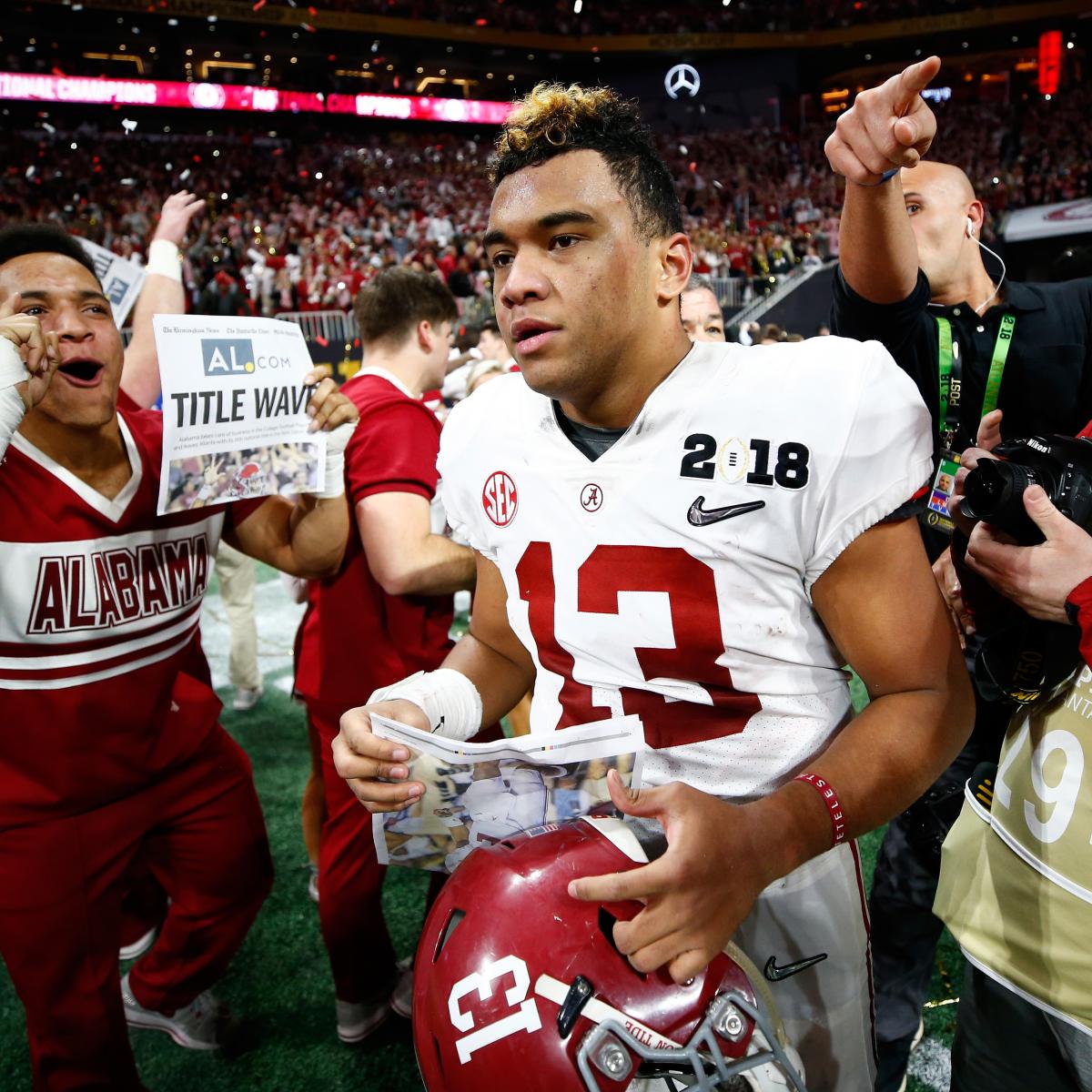 Tua Tagovailoa, Da'Ron Payne Win 2018 College Football National  Championship MVP, News, Scores, Highlights, Stats, and Rumors