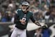 PHILADELPHIA, PA - DECEMBER 31: Nick Foles #9 of the Philadelphia Eagles passes the ball against the Dallas Cowboys at Lincoln Financial Field on December 31, 2017 in Philadelphia, Pennsylvania. (Photo by Mitchell Leff/Getty Images)