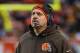Cleveland Browns head coach Mike Pettine during an NFL football game against the Pittsburgh Steelers in Cleveland, Ohio Sunday, Jan. 3, 2016. (Winslow Townson/AP Images for Panini)