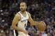 San Antonio Spurs guard Tony Parker during the second half of an NBA basketball game against the Sacramento Kings, Monday, Jan. 8, 2018, in Sacramento, Calif. The Spurs won 107-100. (AP Photo/Rich Pedroncelli)