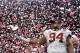Alabama defensive lineman Da'Ron Payne (94) celebrates after being selected most valuable defensive player, after the Sugar Bowl semi-final playoff game against Clemson for the NCAA college football national championship, in New Orleans, Monday, Jan. 1, 2018. Alabama won 24-6 to advance to the national championship game. (AP Photo/Rusty Costanza)