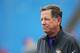 ORCHARD PARK, NY - OCTOBER 19: Minnesota Vikings Offensive Coordinator Norv Turner watches warmups before the first half against the Buffalo Bills at Ralph Wilson Stadium on October 19, 2014 in Orchard Park, New York. (Photo by Tom Szczerbowski/Getty Images)