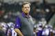 FILE - In this Aug. 29, 2015, file photo, Minnesota Vikings offensive coordinator Norv Turner watches the team warm up before a preseason NFL football game against the Dallas Cowboys, in Arlington, Texas. Vikings offensive coordinator Norv Turner has resigned. He’s been replaced on an interim basis by Pat Shurmur. The Vikings announced the news on Wednesday, Nov. 2, 2016, two days after their second consecutive defeat. (AP Photo/Tony Gutierrez, File)