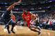 NEW ORLEANS, LA - NOVEMBER 29: Tony Allen #24 of the New Orleans Pelicans handles the ball against Jimmy Butler #23 of the Minnesota Timberwolves on November 29, 2017 at Smoothie King Center in New Orleans, Louisiana. NOTE TO USER: User expressly acknowledges and agrees that, by downloading and or using this Photograph, user is consenting to the terms and conditions of the Getty Images License Agreement. Mandatory Copyright Notice: Copyright 2017 NBAE (Photo by Layne Murdoch Jr./NBAE via Getty Images)