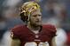 Washington Redskins linebacker Trent Murphy (93) warms up before an NFL football game Sunday, Sept. 7, 2014, in Houston. (AP Photo/David J. Phillip)