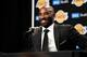 LOS ANGELES, CA - DECEMBER 18: Kobe Bryant speaks with media before his jersey retirement ceremony on December 18, 2017 at STAPLES Center in Los Angeles, California. NOTE TO USER: User expressly acknowledges and agrees that, by downloading and/or using this Photograph, user is consenting to the terms and conditions of the Getty Images License Agreement. Mandatory Copyright Notice: Copyright 2017 NBAE (Photo by Adam Pantozzi/NBAE via Getty Images)