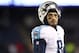 FOXBOROUGH, MA - JANUARY 13: Marcus Mariota #8 of the Tennessee Titans reacts after the AFC Divisional Playoff game against the New England Patriots at Gillette Stadium on January 13, 2018 in Foxborough, Massachusetts. (Photo by Elsa/Getty Images)