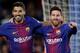 BARCELONA, SPAIN - JANUARY 11: Lionel Messi of FC Barcelona celebrates 1-0 with Luis Suarez of FC Barcelona during the Spanish Copa del Rey match between FC Barcelona v Celta de Vigo at the Camp Nou on January 11, 2018 in Barcelona Spain (Photo by Laurens Lindhout/Soccrates/Getty Images)