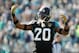 JACKSONVILLE, FL - DECEMBER 17: Jalen Ramsey #20 of the Jacksonville Jaguars celebrates a play during the second half of their game against the Houston Texans at EverBank Field on December 17, 2017 in Jacksonville, Florida. (Photo by Logan Bowles/Getty Images)