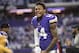 MINNEAPOLIS, MN - JANUARY 14: Stefon Diggs #14 of the Minnesota Vikings warms up before the NFC Divisional Playoff game against the New Orleans Saints on January 14, 2018 at U.S. Bank Stadium in Minneapolis, Minnesota. (Photo by Stephen Maturen/Getty Images)