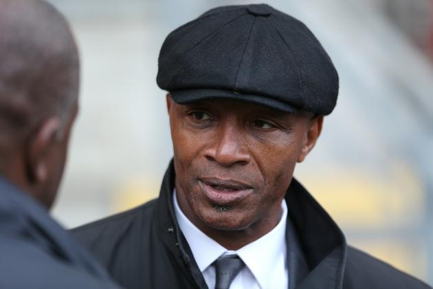 LONDON, ENGLAND - OCTOBER 12: Cyrille Regis in attendance during the Sky Bet League One match between Leyton Orient and MK Dons at The Matchroom Stadium on October 12, 2013 in London, England. (Photo by Charlie Crowhurst/Getty Images)
