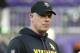 FILE - In this Dec. 31, 2017, file photo, Minnesota Vikings offensive coordinator Pat Shurmur stands on the field before an NFL football game against the Chicago Bears, in Minneapolis. One of the reasons the Vikings have blossomed into a Super Bowl contender this season is the influence of offensive coordinator Pat Shurmur, who has become a hot candidate for several open head coach vacancies around the league. (AP Photo/Bruce Kluckhohn, File)
