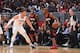 LOS ANGELES, CA - JANUARY 15: Chris Paul #3 of the Houston Rockets handles the ball against Blake Griffin #32 of the LA Clippers on January 15, 2018 at STAPLES Center in Los Angeles, California. NOTE TO USER: User expressly acknowledges and agrees that, by downloading and/or using this Photograph, user is consenting to the terms and conditions of the Getty Images License Agreement. Mandatory Copyright Notice: Copyright 2018 NBAE (Photo by Andrew D. Bernstein/NBAE via Getty Images)