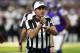 NFL official Gene Steratore makes a call during an NFL football game between the Minnesota Vikings and the New Orleans Saints, Monday, Sept. 11, 2017, in Minneapolis. The Vikings won 29-19. (Jeff Haynes/AP Images for Panini)