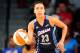 ATLANTA, GA - AUGUST 26: Layshia Clarendon #23 of the Atlanta Dream handles the ball during the game against the Indiana Fever during a WNBA game on August 26, 2017 at Philips Arena in Atlanta, Georgia. NOTE TO USER: User expressly acknowledges and agrees that, by downloading and/or using this Photograph, user is consenting to the terms and conditions of the Getty Images License Agreement. Mandatory Copyright Notice: Copyright 2017 NBAE (Photo by Scott Cunningham/NBAE via Getty Images)