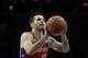 Philadelphia 76ers' JJ Redick in action during an NBA basketball game against the Detroit Pistons, Friday, Jan. 5, 2018, in Philadelphia. (AP Photo/Matt Slocum)
