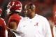 TAMPA, FL - JANUARY 09: Co-Offensive Coordinator/Wide Receivers Michael Locksley of the Alabama Crimson Tide during the 2017 College Football Playoff National Championship Game against the Clemson Tigers at Raymond James Stadium on January 9, 2017 in Tampa, Florida. The Clemson Tigers defeated The Alabama Crimson Tide 35 to 31. (Photo by Don Juan Moore/Getty Images)
