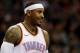 CHARLOTTE, NC - JANUARY 13: Carmelo Anthony #7 of the Oklahoma City Thunder watches on against the Charlotte Hornets during their game at Spectrum Center on January 13, 2018 in Charlotte, North Carolina. NOTE TO USER: User expressly acknowledges and agrees that, by downloading and or using this photograph, User is consenting to the terms and conditions of the Getty Images License Agreement. (Photo by Streeter Lecka/Getty Images)