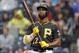 Pittsburgh Pirates' Andrew McCutchen bats during a baseball game against the Cincinnati Reds in Pittsburgh, Saturday, Sept. 2, 2017. (AP Photo/Gene J. Puskar)