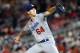 WASHINGTON, DC - SEPTEMBER 17: Walker Buehler #64 of the Los Angeles Dodgers pitches against the Washington Nationals at Nationals Park on September 17, 2017 in Washington, DC. (Photo by G Fiume/Getty Images)
