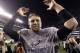 Philadelphia Eagles' Nick Foles celebrates after the NFL football NFC championship game against the Minnesota Vikings Sunday, Jan. 21, 2018, in Philadelphia. The Eagles won 38-7 to advance to Super Bowl LII. (AP Photo/Matt Rourke)