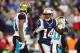 FOXBOROUGH, MA - JANUARY 21: Brandin Cooks #14 of the New England Patriots reacts with A.J. Bouye #21 of the Jacksonville Jaguars in the second half during the AFC Championship Game at Gillette Stadium on January 21, 2018 in Foxborough, Massachusetts. (Photo by Adam Glanzman/Getty Images)