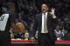 Los Angeles Clippers head coach Doc Rivers, right, complains about a foul call to referee James Williams during the first half of an NBA basketball game against the Minnesota Timberwolves, Monday, Jan. 22, 2018, in Los Angeles. Doc Rivers was ejected from the game during the second half. (AP Photo/Mark J. Terrill)