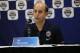 GREENSBORO, NC - NOVEMBER 20: Jeff Van Gundy of Team USA talks to the media after the game against Team Mexico during the FIBA World Cup America Qualifiers on November 20, 2017 at Greensboro Coliseum Complex in Greensboro, Norht Carolina. NOTE TO USER: User expressly acknowledges and agrees that, by downloading and or using this Photograph, user is consenting to the terms and conditions of the Getty Images License Agreement. Mandatory Copyright Notice: Copyright 2017 NBAE (Photo by Kent Smith/NBAE via Getty Images)