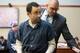 Former USA Gymnastics doctor Larry Nassar is about to be led away following his sentencing hearing in Lansing, Michigan, January 16, 2018.
Victims of sexual abuse by Nassar delivered gut-wrenching emotional testimony at the court hearing which could see him sentenced to prison for life. Nassar has been accused of molesting more than 100 female athletes during the three decades he worked with USA Gymnastics and at Michigan State University. / AFP PHOTO / Geoff Robins (Photo credit should read GEOFF ROBINS/AFP/Getty Images)