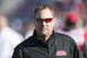 OXFORD, MS - NOVEMBER 26: Head Coach Hugh Freeze of the Mississippi Rebels watches his team warm up before a game against the Mississippi State Bulldogs at Vaught-Hemingway Stadium on November 26, 2016 in Oxford, Mississippi. The Bulldogs defeated the Rebels 55-20. (Photo by Wesley Hitt/Getty Images)