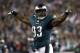 Philadelphia Eagles' Timmy Jernigan reacts after stopping the Minnesota Vikings on a third down play during the first half of the NFL football NFC championship game Sunday, Jan. 21, 2018, in Philadelphia. (AP Photo/Patrick Semansky)