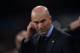MADRID, SPAIN - JANUARY 24: Zinedine Zidane, Manager of Real Madrid looks on during the Copa del Rey, Quarter Final, Second Leg match between Real Madrid and Leganes at the Santiago Bernabeu stadium on January 24, 2018 in Madrid, Spain. (Photo by Denis Doyle/Getty Images)