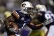 Auburn running back Brad Lester heads upfield in the first half of a football game against LSU in Baton Rouge, La., Saturday, Oct. 20, 2007. (AP Photo/Alex Brandon)