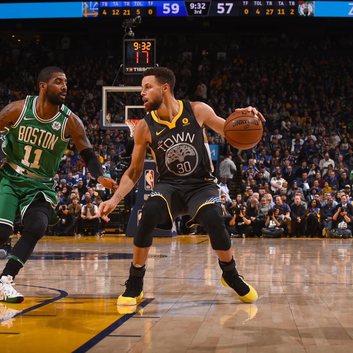Stephen Curry Scores 49, Outduels Kyrie Irving as Warriors Beat Celtics | Bleacher ...