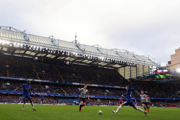 LONDON, ENGLAND - JANUARY 28: General view of the action inside the stadium during the Emirates FA Cup Fourth Round match between Chelsea and Newcastle United on January 28, 2018 in London, United Kingdom. (Photo by Catherine Ivill/Getty Images)