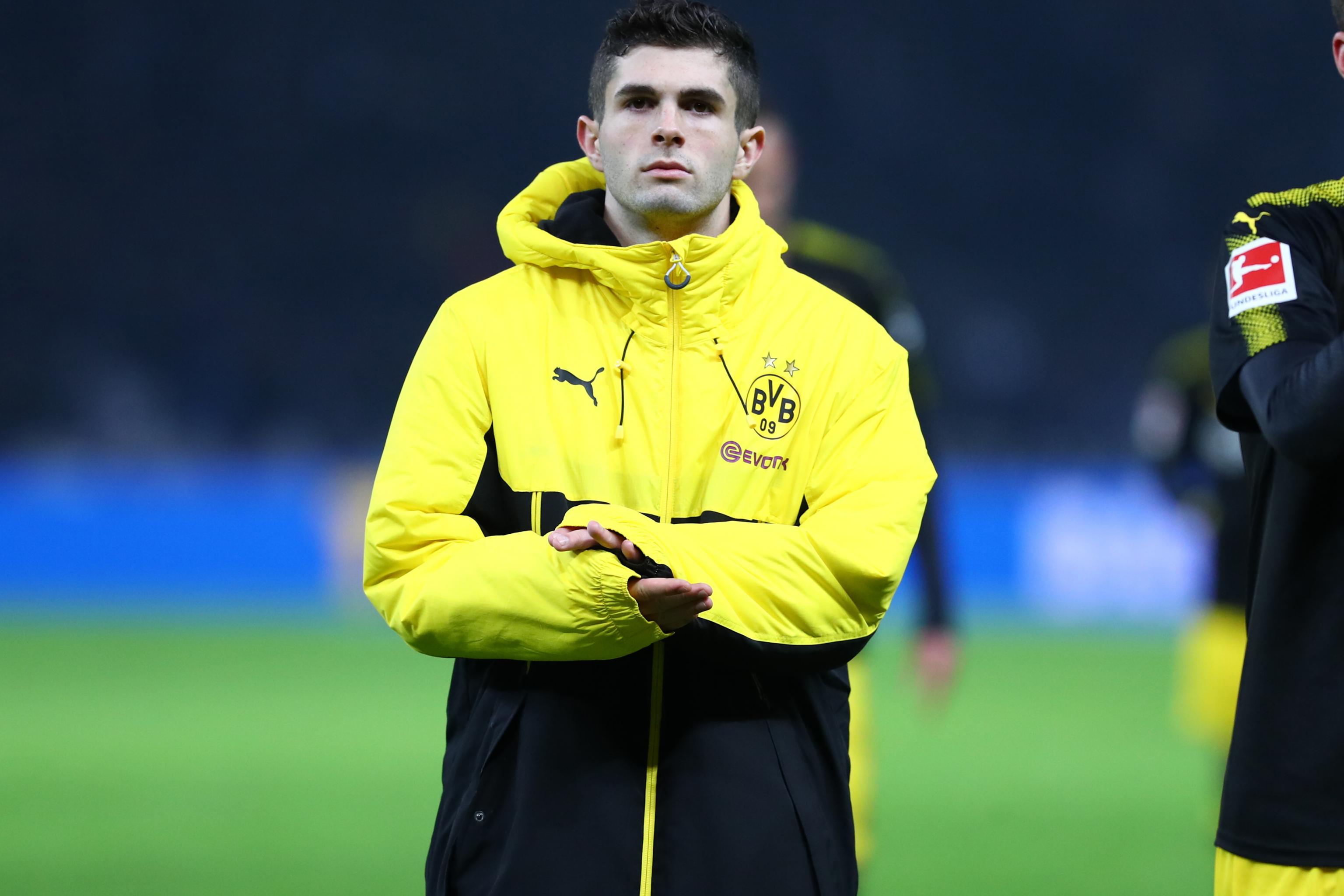 Christian Pulisic Worn Shirt, Borussia Dortmund vs Bayern Munich 2017 -  CharityStars