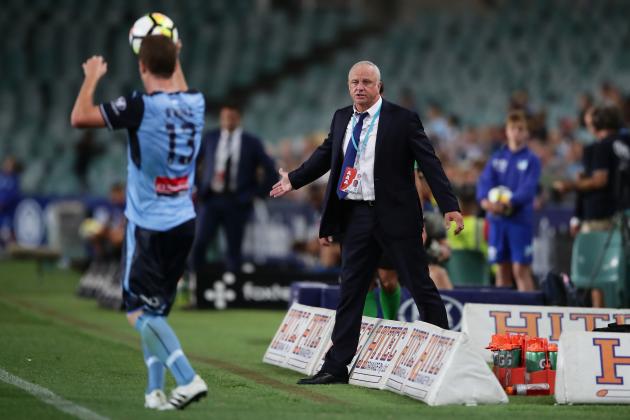 SYDNEY, AUSTRALIA - JANUARY 20:  Sydney FC coach Graham Arnold looks on during the round 17 A-League match between Sydney FC and the Central Coast Mariners at Allianz Stadium on January 20, 2018 in Sydney, Australia.  (Photo by Matt King/Getty Images)